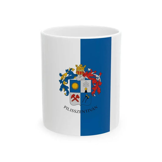 Flag of Pilisszentivan (Hungary) White Coffee Mug 11oz - Go Mug Yourself
