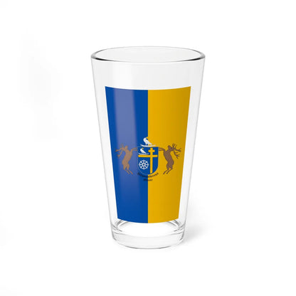 Flag of Pilisszentkereszt vertical (Hungary) Pint Glass 16oz 16oz - Go Mug Yourself