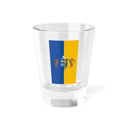 Flag of Pilisszentkereszt vertical (Hungary) Shot Glass 1.5oz 1.5oz - Go Mug Yourself