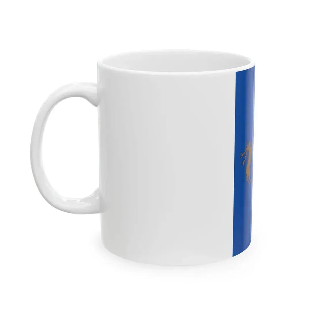 Flag of Pilisszentkereszt vertical (Hungary) White Coffee Mug - Go Mug Yourself