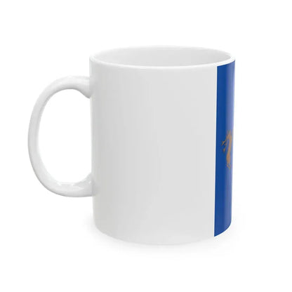 Flag of Pilisszentkereszt vertical (Hungary) White Coffee Mug - Go Mug Yourself