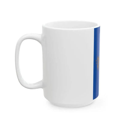 Flag of Pilisszentkereszt vertical (Hungary) White Coffee Mug - Go Mug Yourself