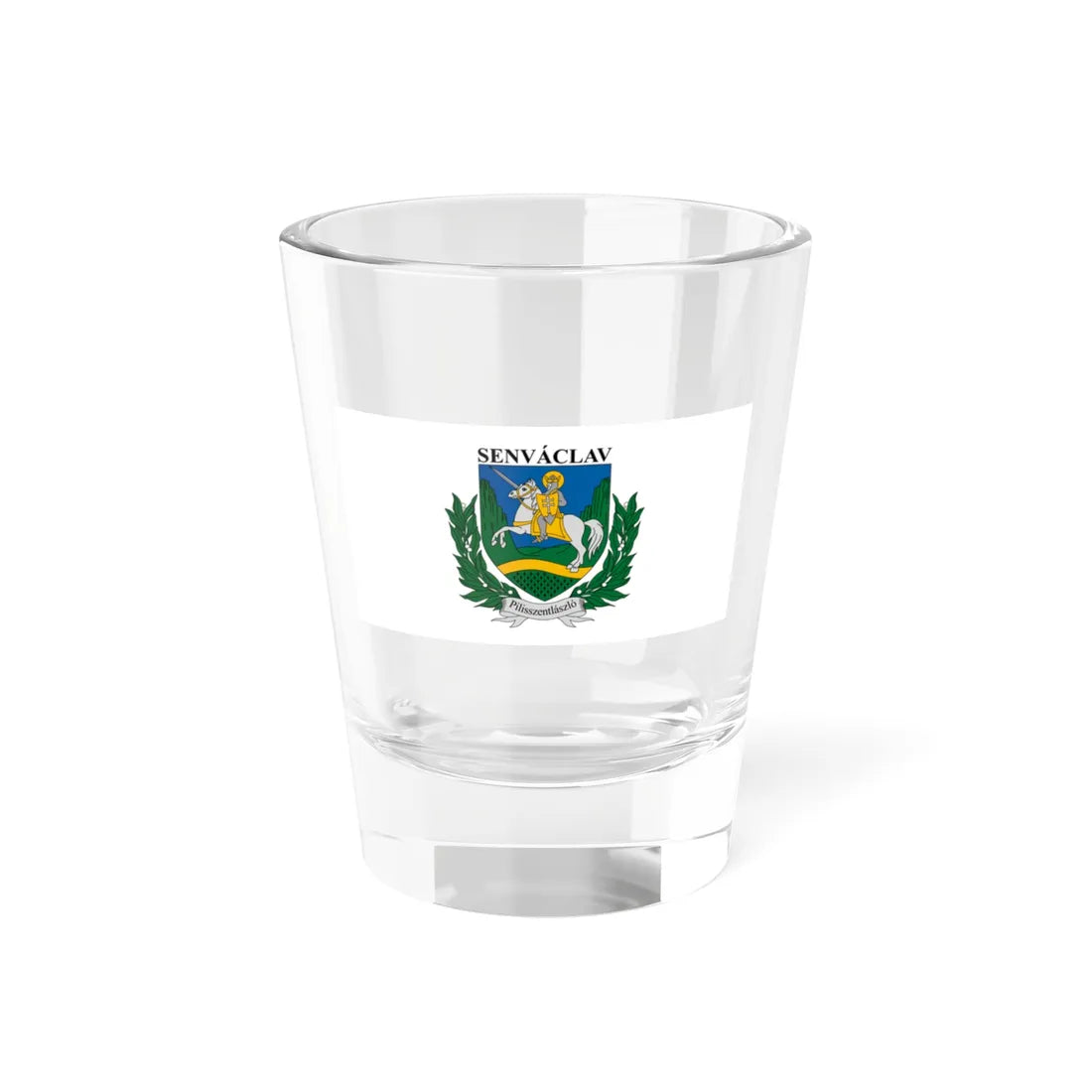 Flag of Pilisszentlaszlo (Hungary) Shot Glass 1.5oz 1.5oz - Go Mug Yourself