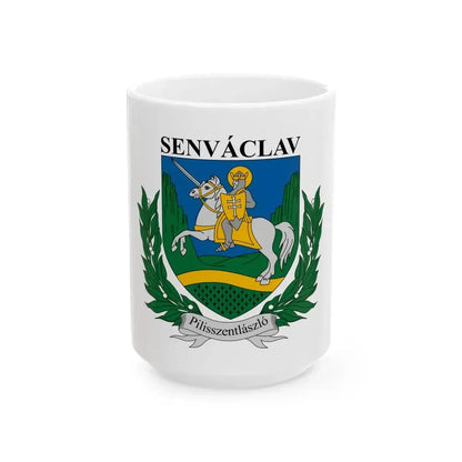 Flag of Pilisszentlaszlo (Hungary) White Coffee Mug 15oz - Go Mug Yourself
