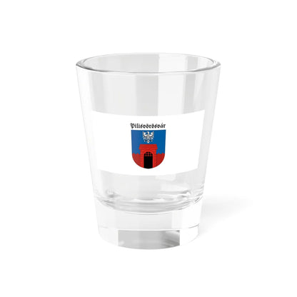Flag of Pilisvorosvar (Hungary) Shot Glass 1.5oz 1.5oz - Go Mug Yourself