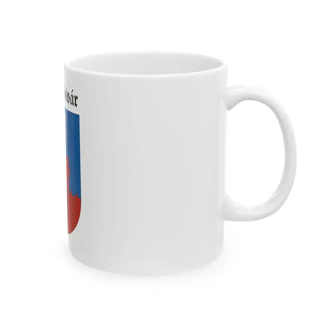 Flag of Pilisvorosvar (Hungary) White Coffee Mug - Go Mug Yourself