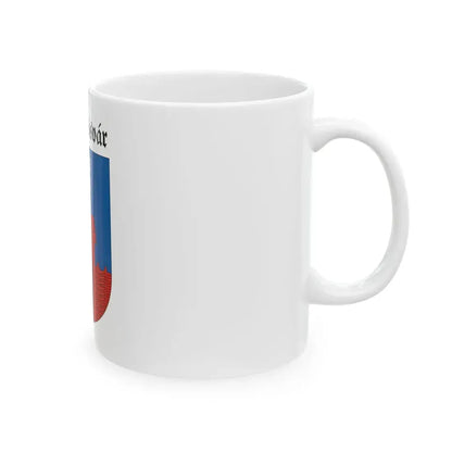 Flag of Pilisvorosvar (Hungary) White Coffee Mug - Go Mug Yourself