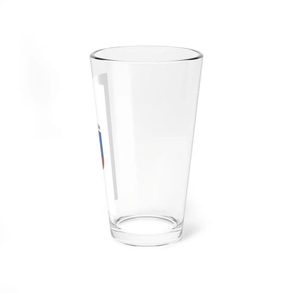Flag of Pilisvorosvar vertical (Hungary) Pint Glass 16oz - Go Mug Yourself