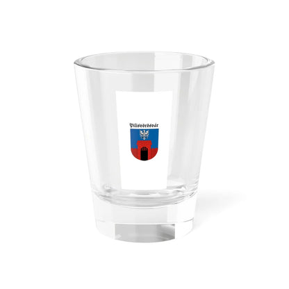 Flag of Pilisvorosvar vertical (Hungary) Shot Glass 1.5oz 1.5oz - Go Mug Yourself