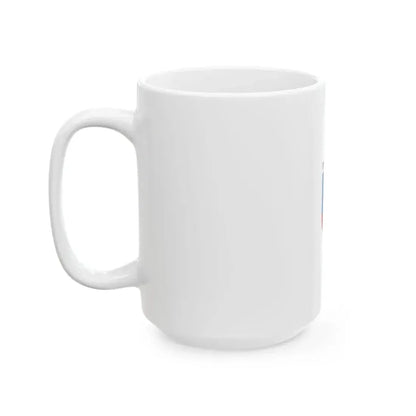 Flag of Pilisvorosvar vertical (Hungary) White Coffee Mug - Go Mug Yourself
