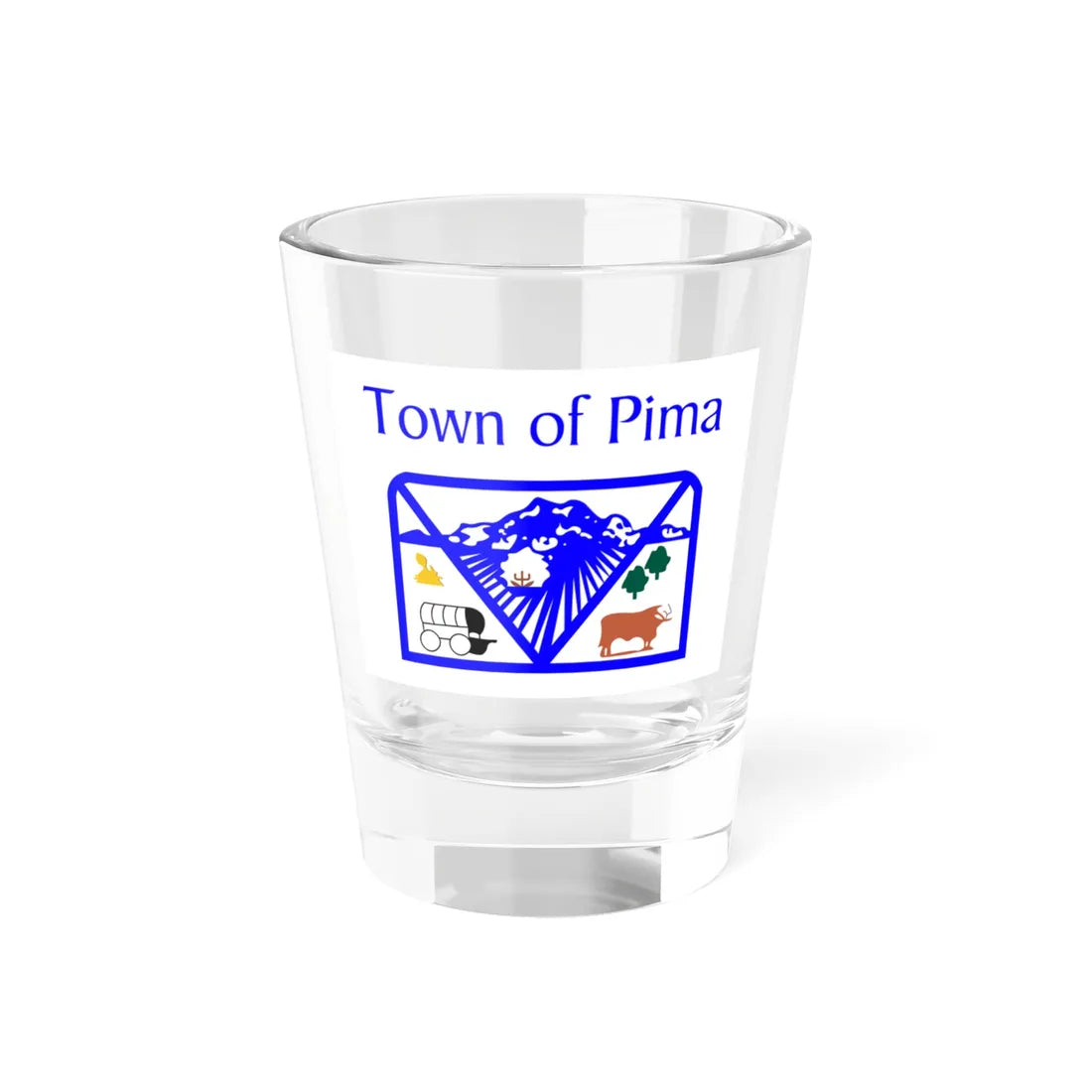 Flag of Pima Arizona (United States) Shot Glass 1.5oz 1.5oz - Go Mug Yourself