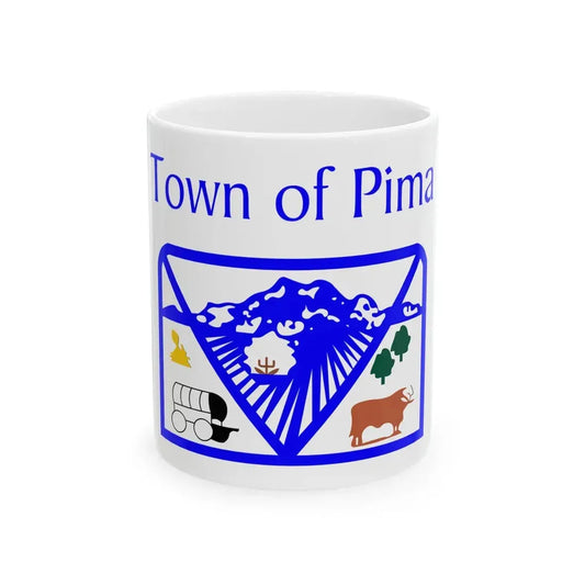 Flag of Pima Arizona (United States) White Coffee Mug 11oz - Go Mug Yourself