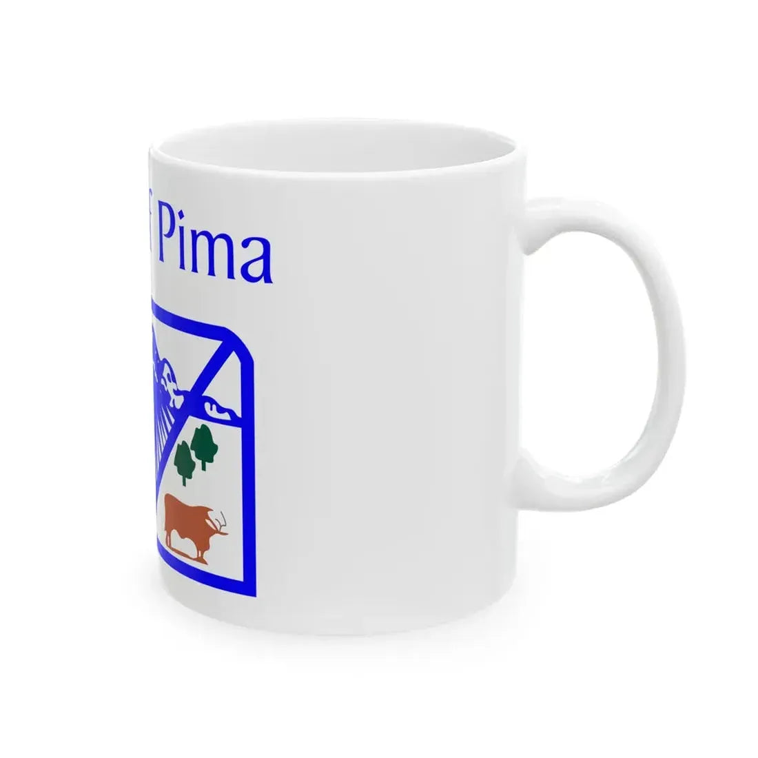 Flag of Pima Arizona (United States) White Coffee Mug - Go Mug Yourself