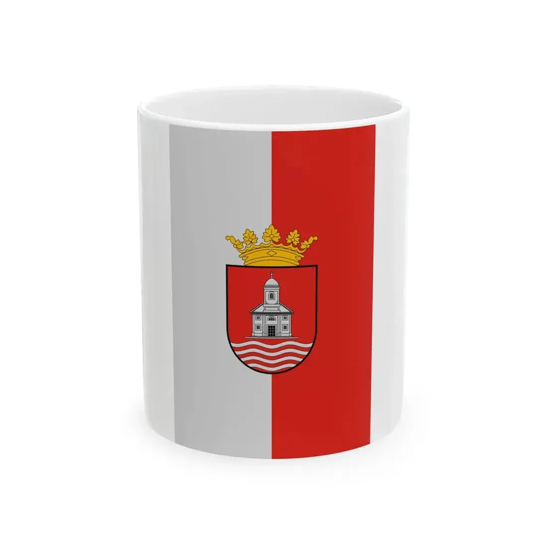 Flag of Pinkamindszent (Hungary) White Coffee Mug 11oz - Go Mug Yourself