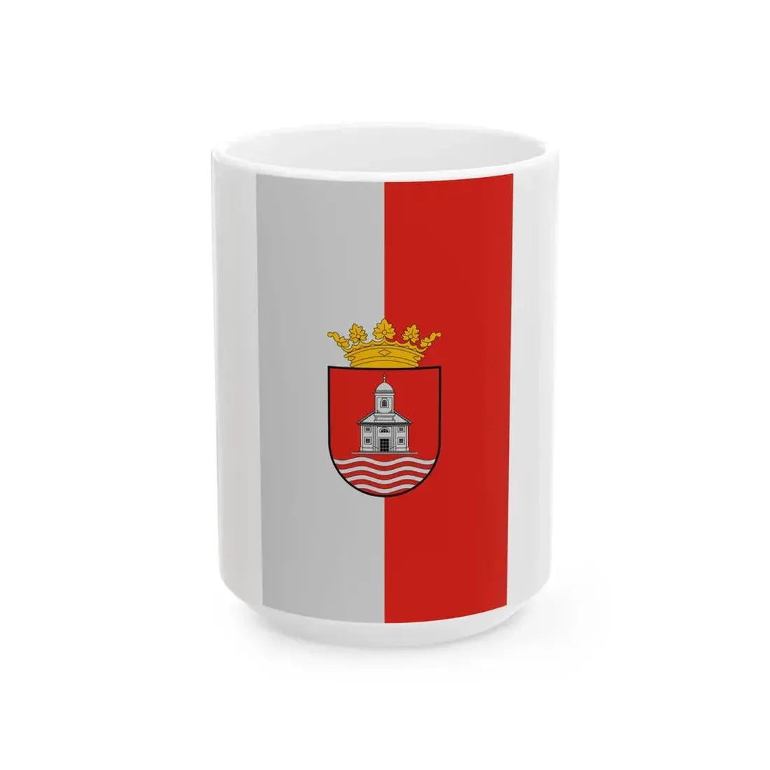 Flag of Pinkamindszent (Hungary) White Coffee Mug 15oz - Go Mug Yourself