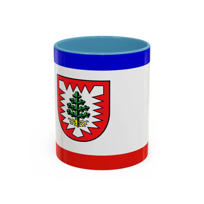 Flag of Pinneberg Germany - Accent Coffee Mug 11oz Light Blue - Go Mug Yourself