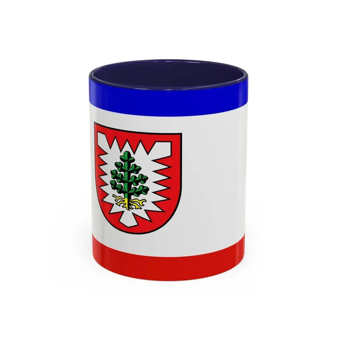 Flag of Pinneberg Germany - Accent Coffee Mug 11oz Navy - Go Mug Yourself