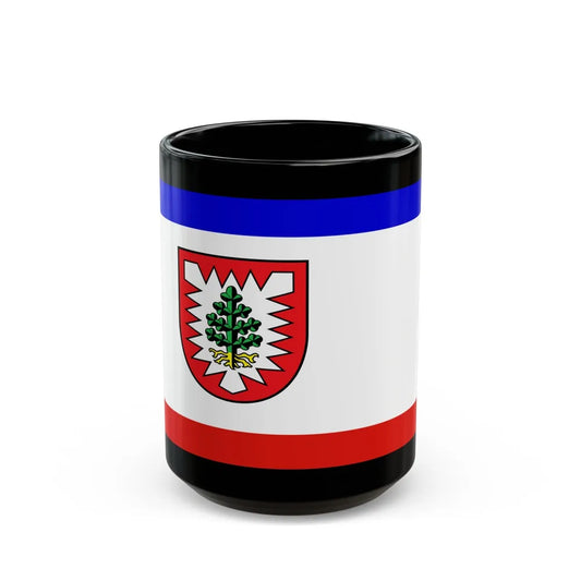 Flag of Pinneberg Germany - Black Coffee Mug-15oz-Go Mug Yourself