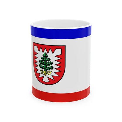 Flag of Pinneberg Germany - White Coffee Mug-11oz-Go Mug Yourself