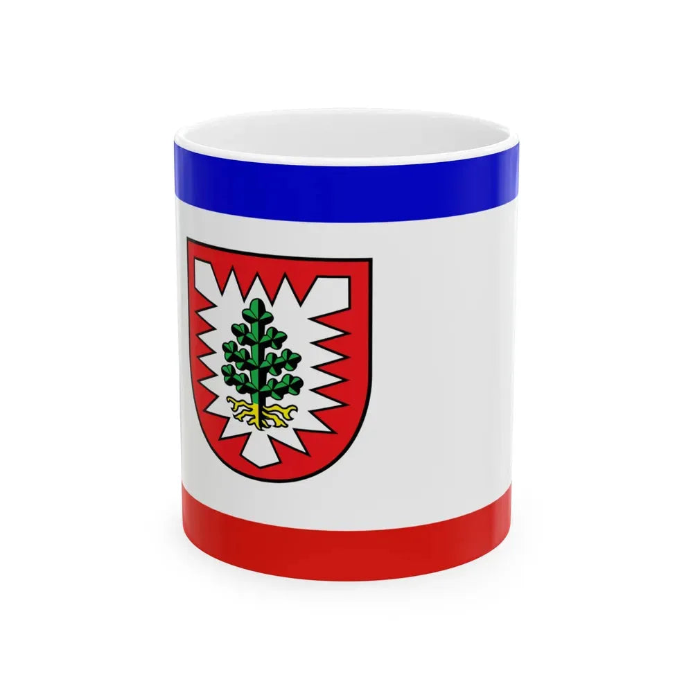 Flag of Pinneberg Germany - White Coffee Mug 11oz - Go Mug Yourself