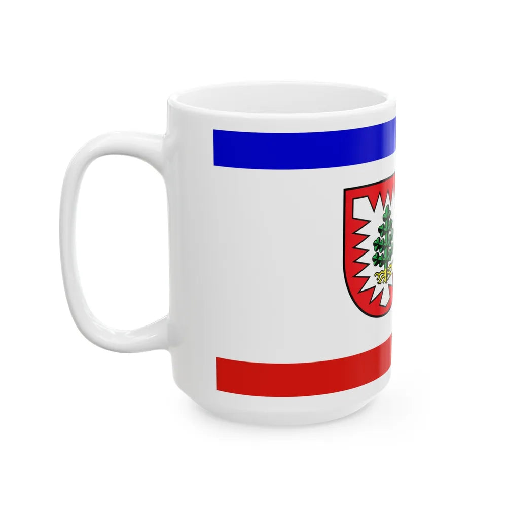 Flag of Pinneberg Germany - White Coffee Mug-Go Mug Yourself