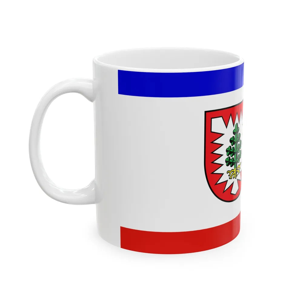 Flag of Pinneberg Germany - White Coffee Mug-Go Mug Yourself