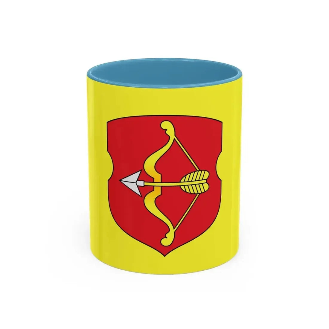 Flag of Pinsk Russia - Accent Coffee Mug 11oz Light Blue - Go Mug Yourself
