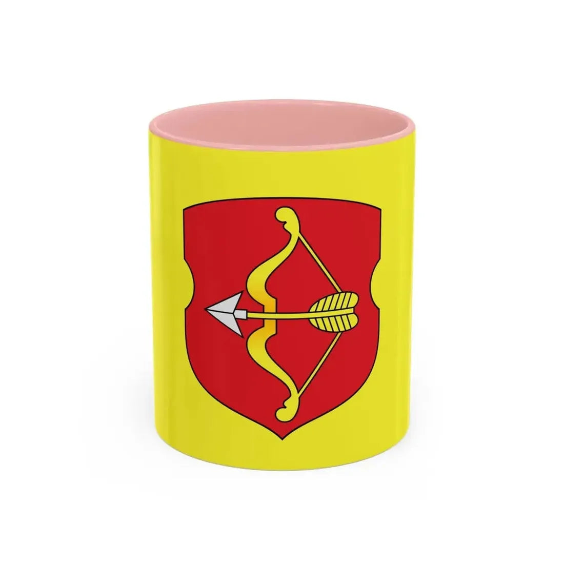 Flag of Pinsk Russia - Accent Coffee Mug 11oz Pink - Go Mug Yourself