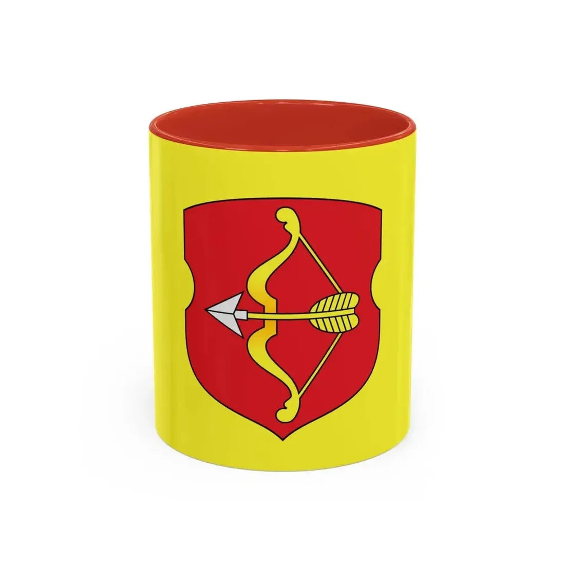 Flag of Pinsk Russia - Accent Coffee Mug 11oz Red - Go Mug Yourself