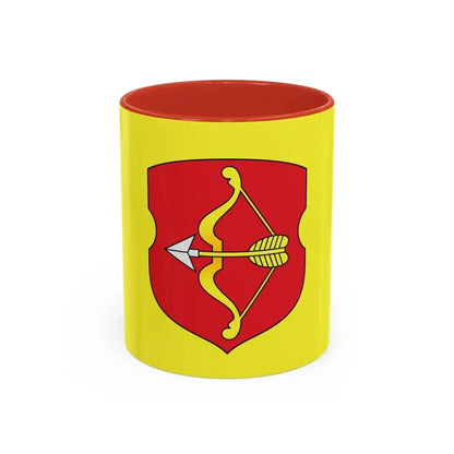 Flag of Pinsk Russia - Accent Coffee Mug 11oz Red - Go Mug Yourself