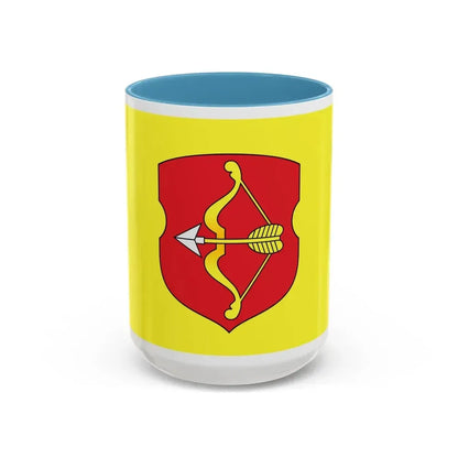 Flag of Pinsk Russia - Accent Coffee Mug 15oz Light Blue - Go Mug Yourself