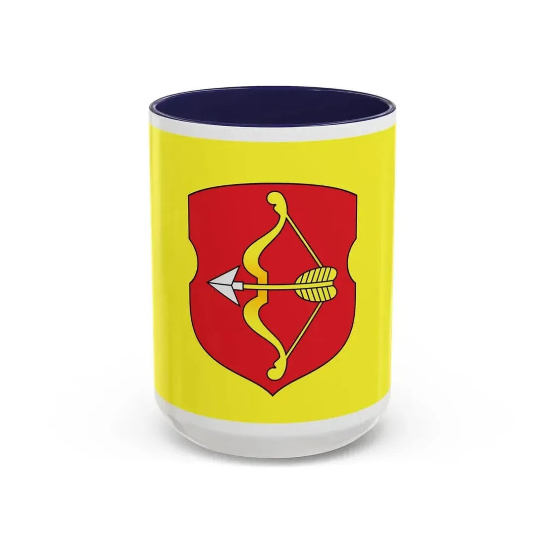 Flag of Pinsk Russia - Accent Coffee Mug 15oz Navy - Go Mug Yourself