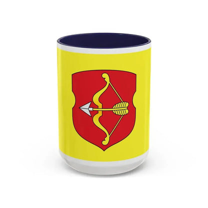Flag of Pinsk Russia - Accent Coffee Mug 15oz Navy - Go Mug Yourself