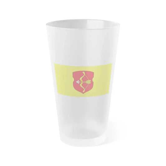 Flag of Pinsk Russia - Frosted Pint Glass 16oz 16oz Frosted - Go Mug Yourself