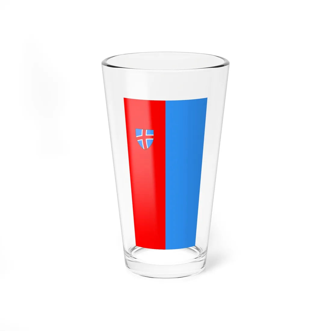 Flag of Piran vertical (Slovenia) Pint Glass 16oz 16oz - Go Mug Yourself