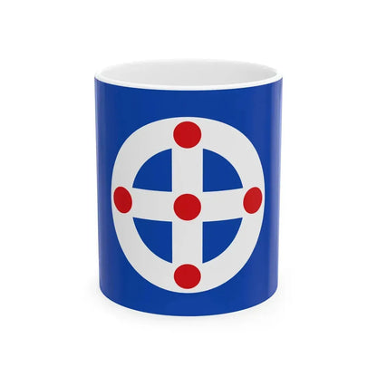 Flag of Pirita district Tallinn Estonia (Estonia) White Coffee Mug 11oz - Go Mug Yourself