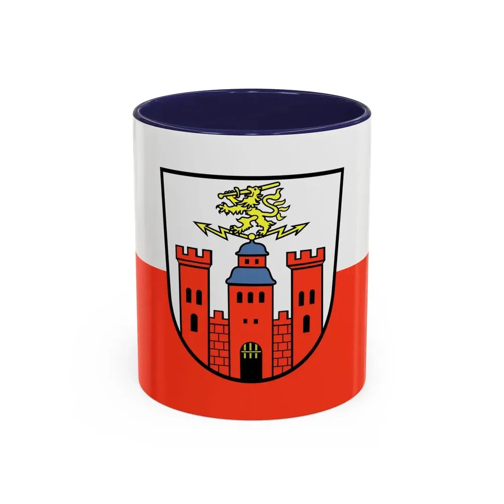 Flag of Pirmasens Germany - Accent Coffee Mug 11oz Navy - Go Mug Yourself