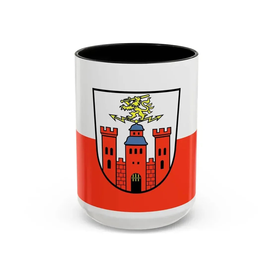 Flag of Pirmasens Germany - Accent Coffee Mug 15oz Black - Go Mug Yourself