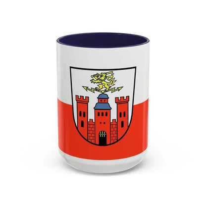 Flag of Pirmasens Germany - Accent Coffee Mug 15oz Navy - Go Mug Yourself