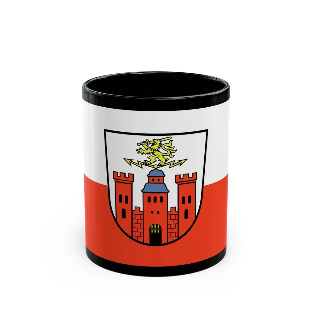 Flag of Pirmasens Germany - Black Coffee Mug-11oz-Go Mug Yourself