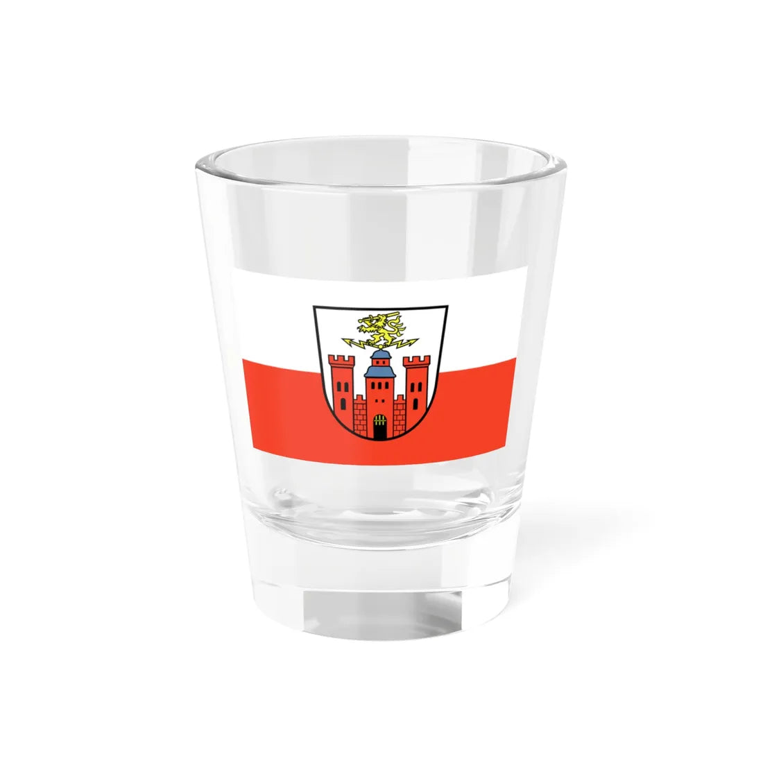 Flag of Pirmasens (Germany) Shot Glass 1.5oz 1.5oz - Go Mug Yourself