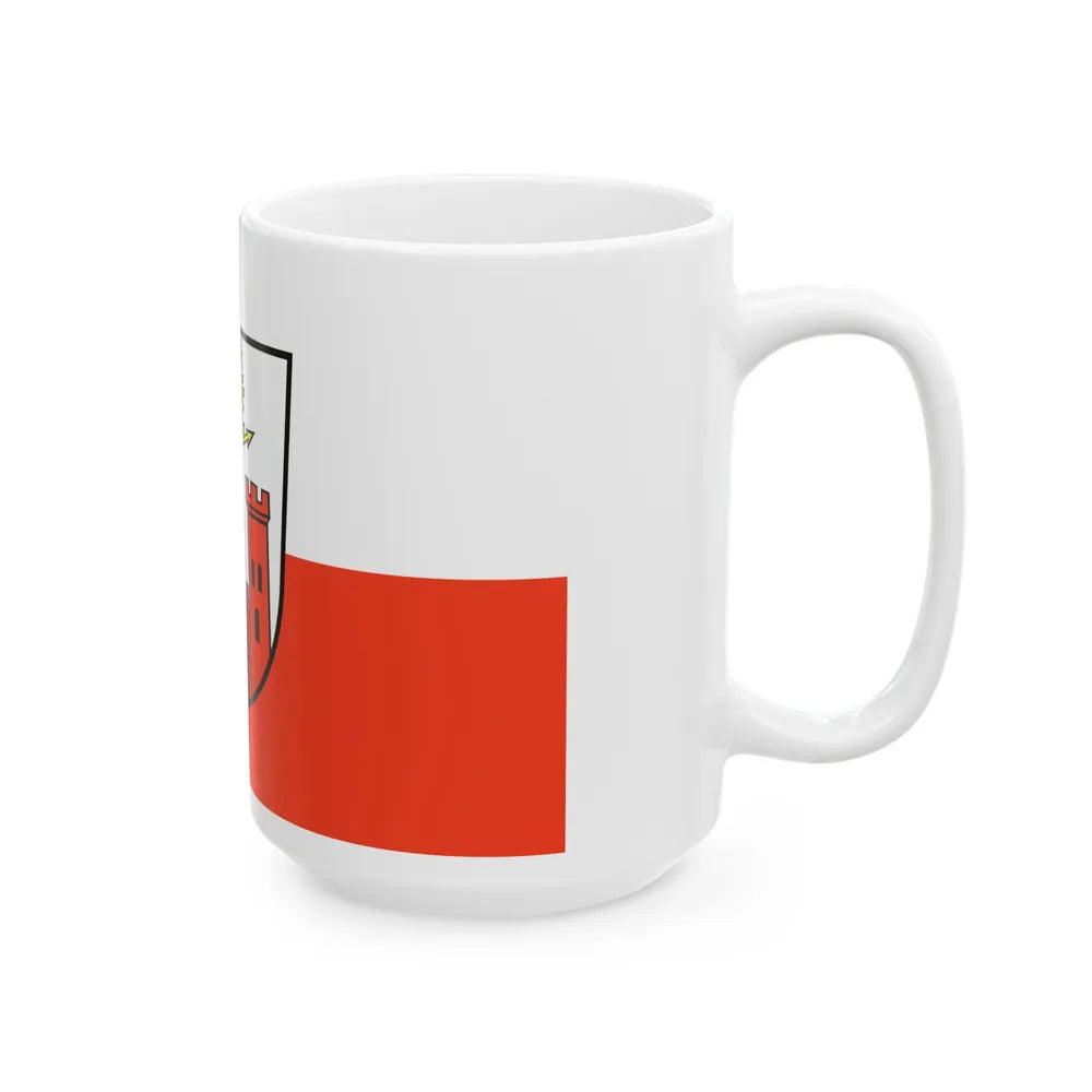 Flag of Pirmasens Germany - White Coffee Mug-Go Mug Yourself