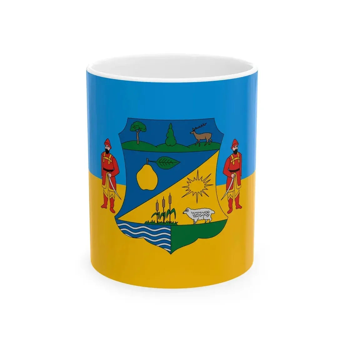 Flag of Pirto (Hungary) White Coffee Mug 11oz - Go Mug Yourself