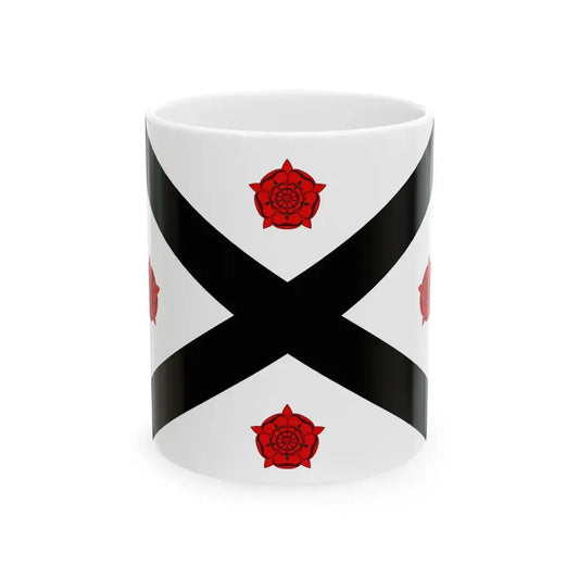 Flag of Plancoet (France) White Coffee Mug 11oz - Go Mug Yourself
