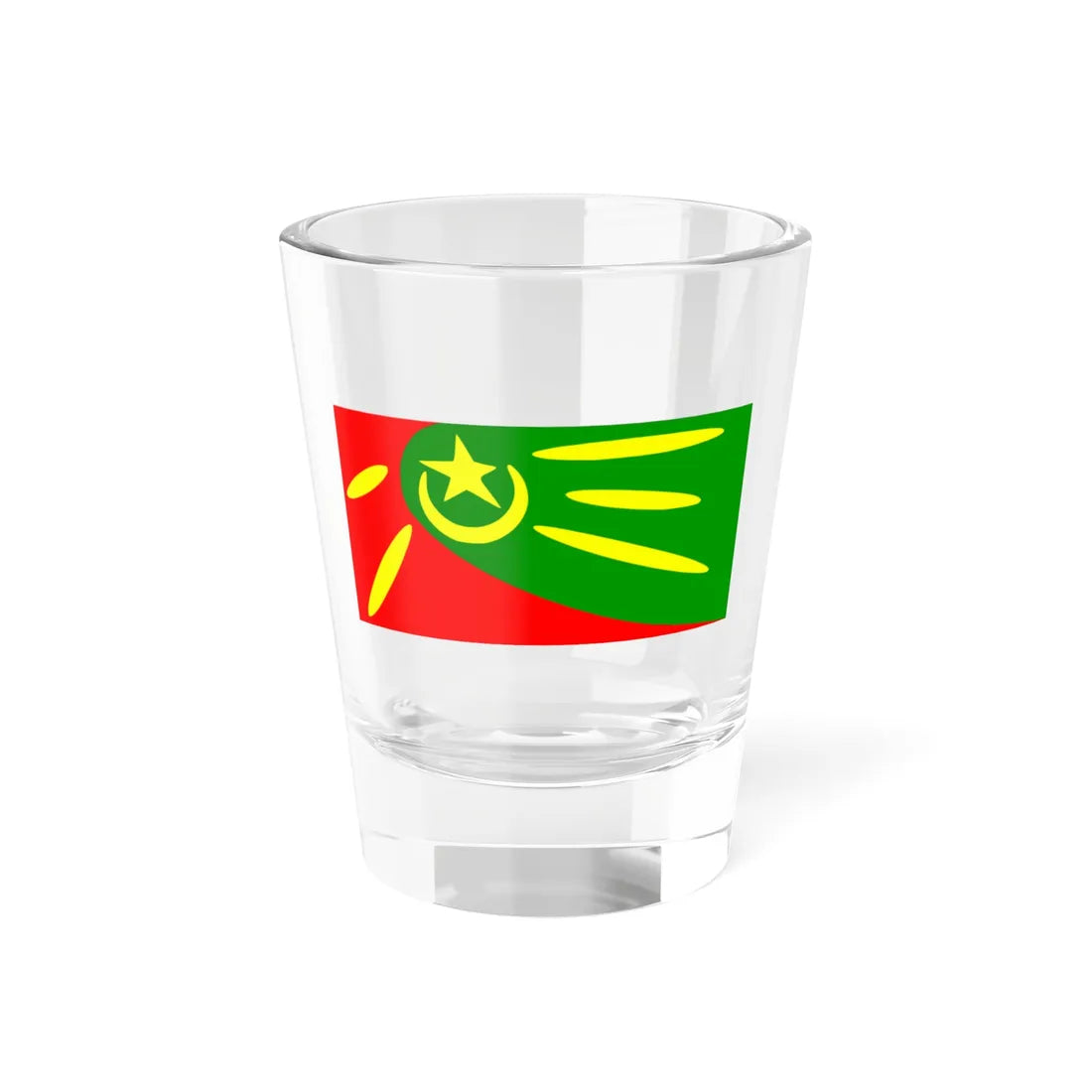 Flag of Plasnica Municipality North Macedonia (North Macedonia) Shot Glass 1.5oz 1.5oz - Go Mug Yourself