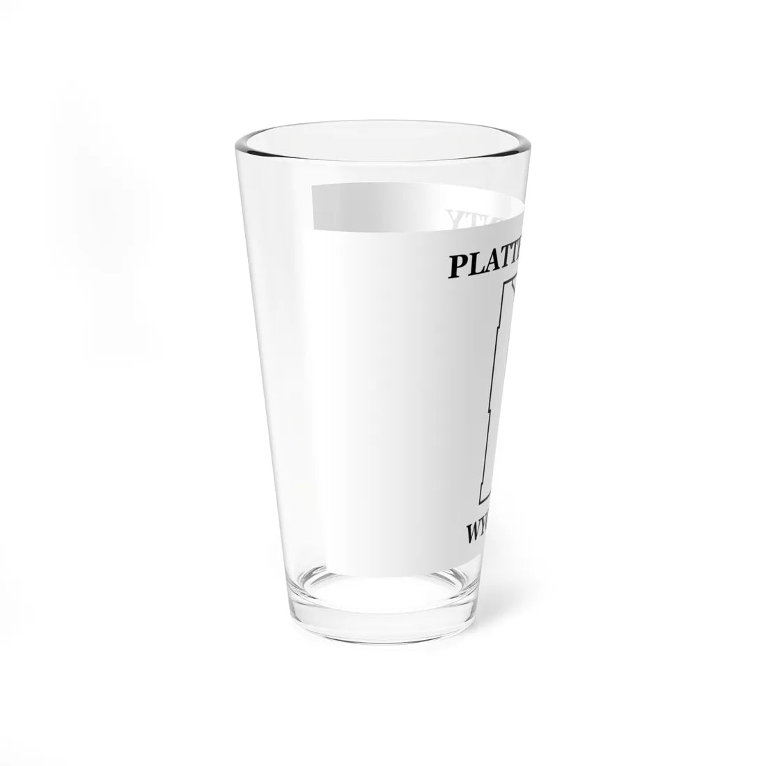 Flag of Platte County Wyoming (United States) Pint Glass 16oz - Go Mug Yourself