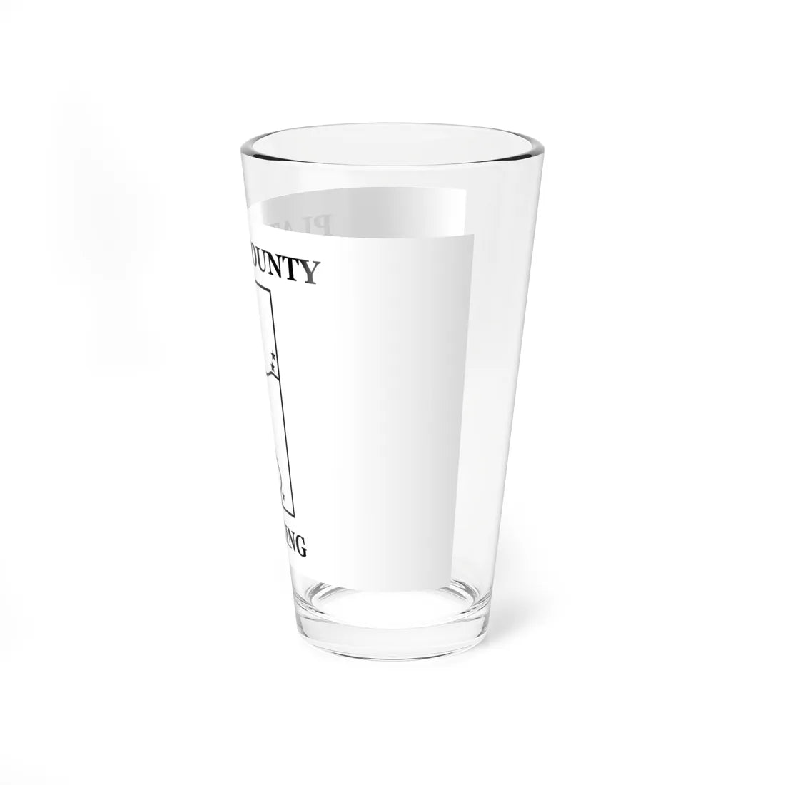 Flag of Platte County Wyoming (United States) Pint Glass 16oz - Go Mug Yourself