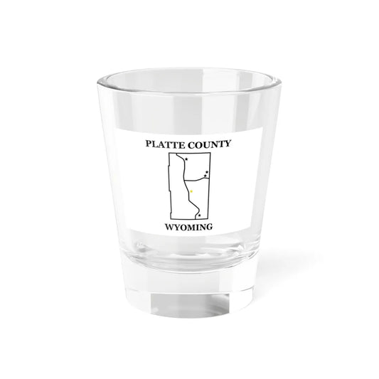 Flag of Platte County Wyoming (United States) Shot Glass 1.5oz 1.5oz - Go Mug Yourself