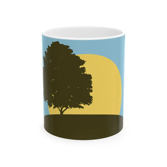 Flag of Pleasant Ridge Michigan (United States) White Coffee Mug 11oz - Go Mug Yourself