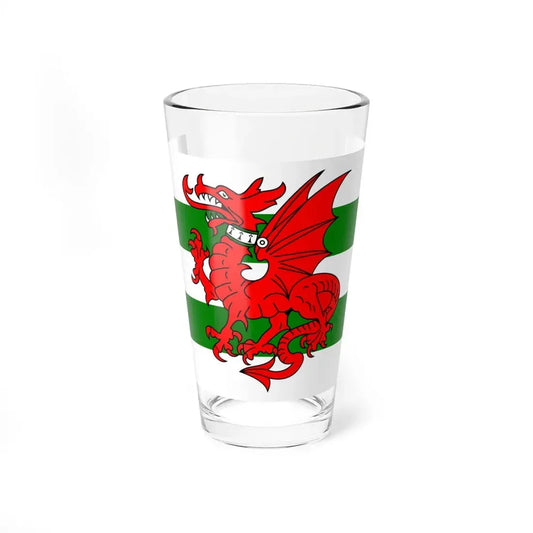 Flag of Plomelin (France) Pint Glass 16oz 16oz - Go Mug Yourself